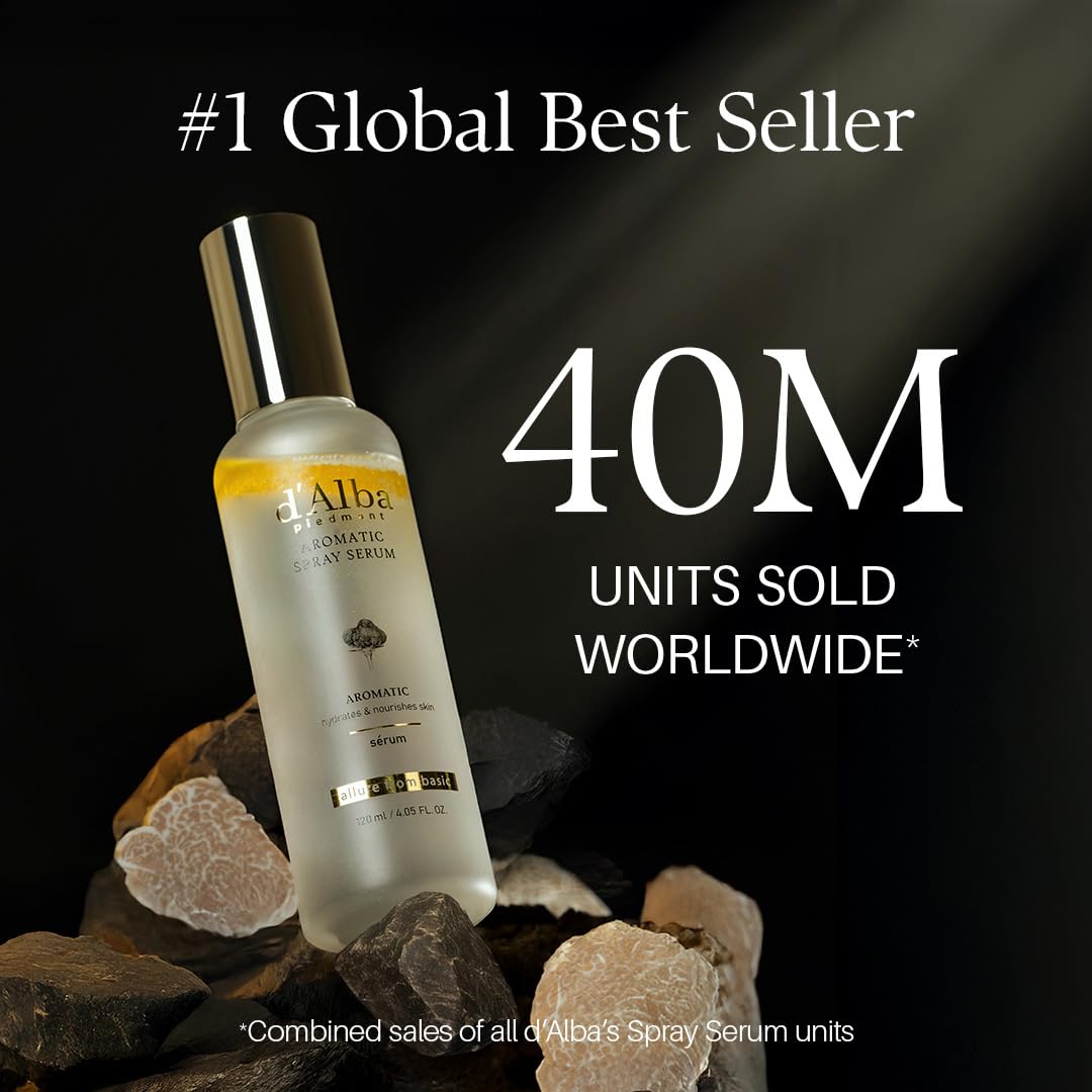 d'alba Piedmont Italian White Truffle First Aromatic Spray Serum, Fragrant VEGAN Glowy Antioxidant Face Mist - Maple Wellness Supplements