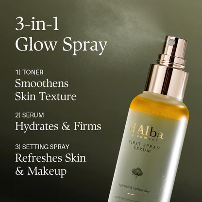 d'alba Piedmont Italian White Truffle First Spray Serum, Vegan Skin Care, Light-weight Face - Maple Wellness Supplements