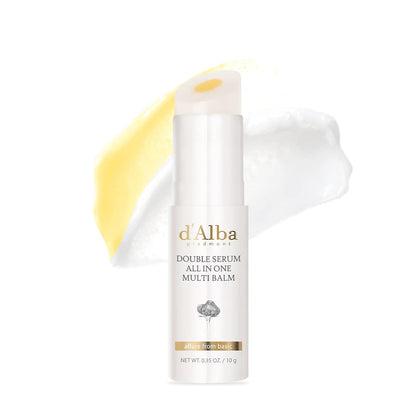 d'alba Piedmont White Truffle Double Serum All-in-one Multi Balm, Stick Balm, Vegan Skincare with Vitamin C and Vegan Collagen - Maple Wellness Supplements
