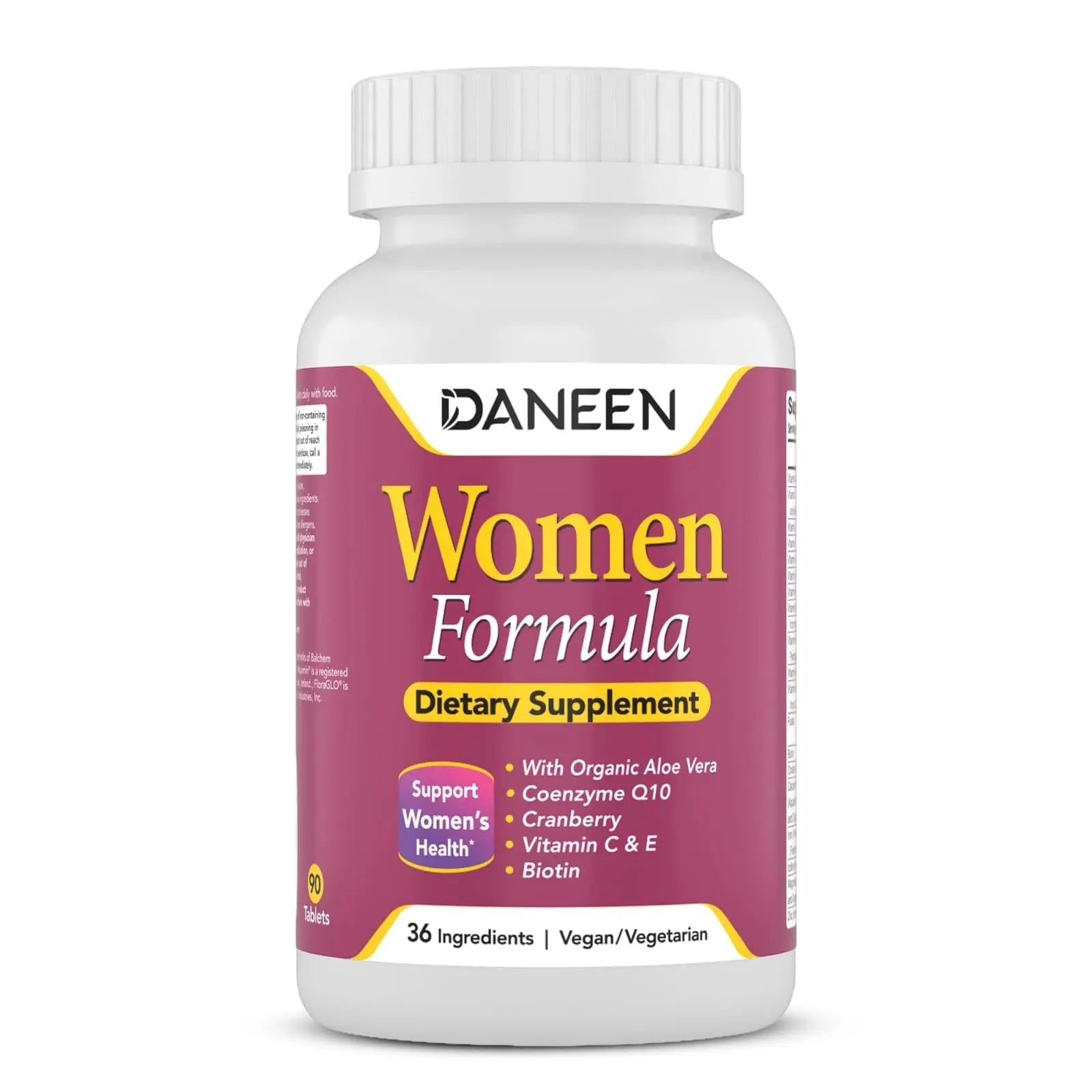 DANEEN Daily Multivitamin for Women - 36 Essential Ingredients - 90 Tablets - Vitamins for Women Multivitamin - Maple Wellness Supplements