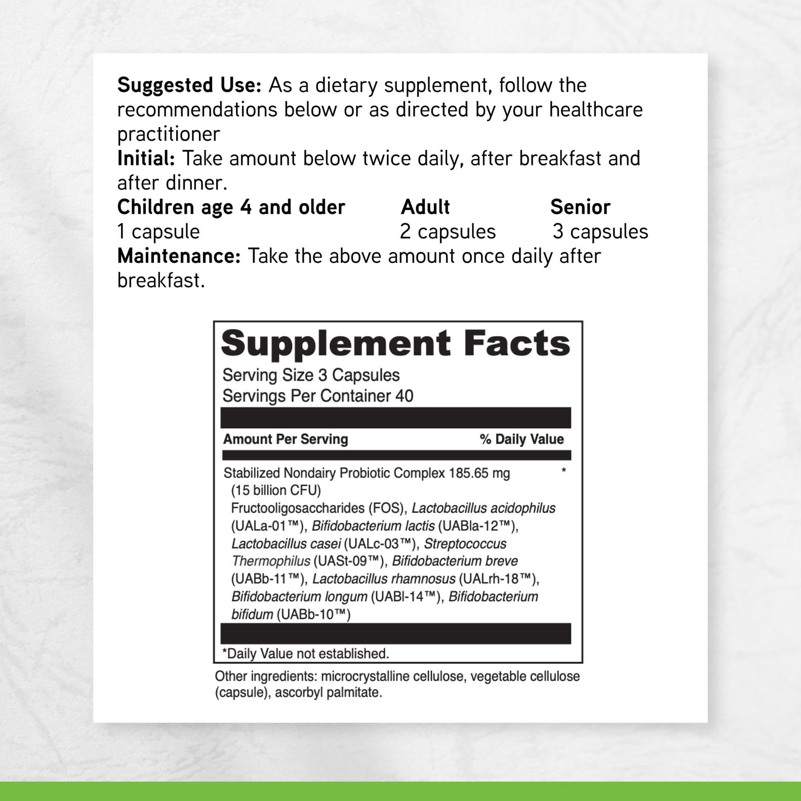 DAVINCI Labs Mega Probiotic ND - Non-Dairy Probiotic Supplement Supports Gut, Digestive & Brain Health* - Gut Health Support Supplement - Maple Wellness Supplements