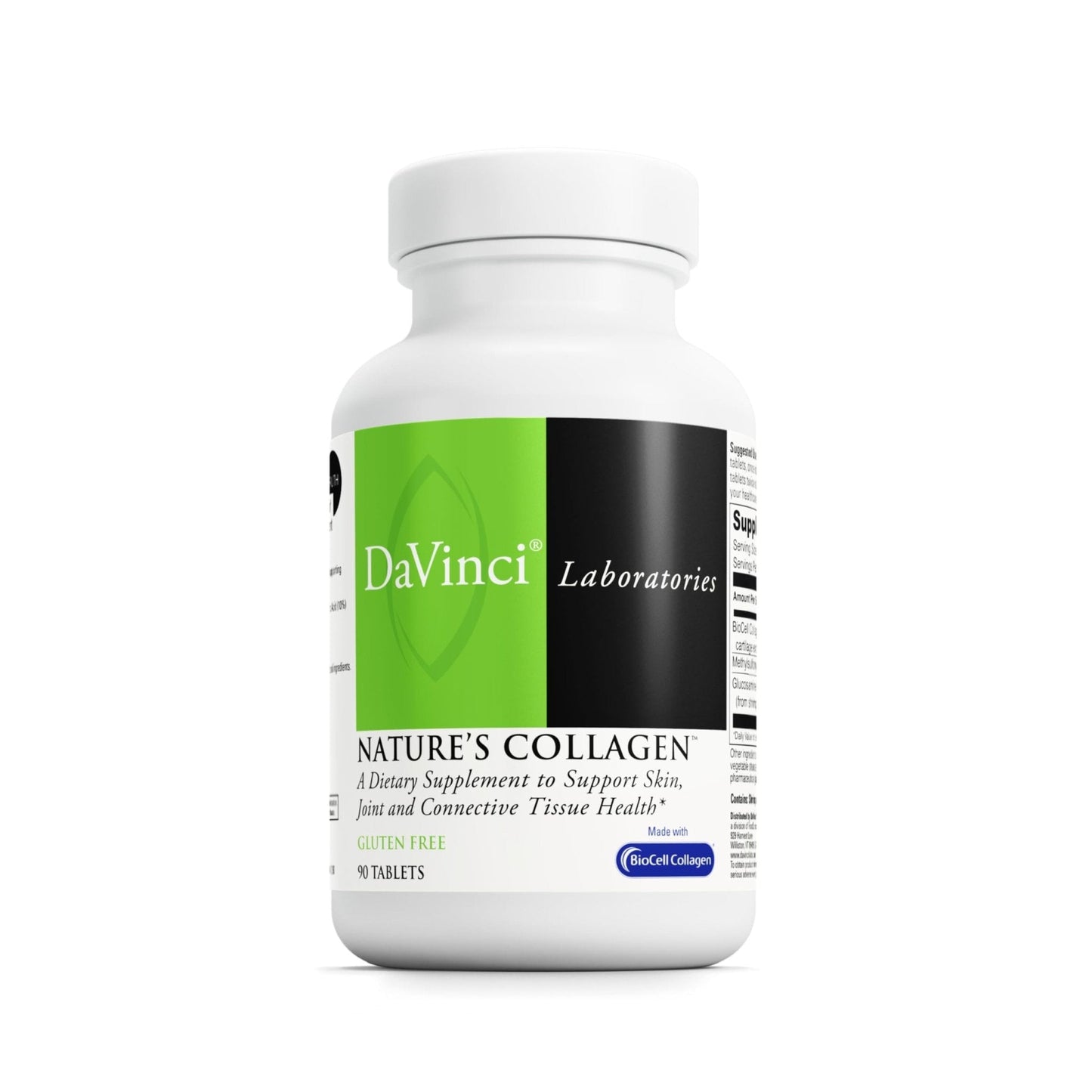DAVINCI Labs Natures Collagen - BioCell Collagen Supplement with MSM & Glucosamine - Helps to Support Joint Health, Skin Health & Connective Tissues - Maple Wellness Supplements