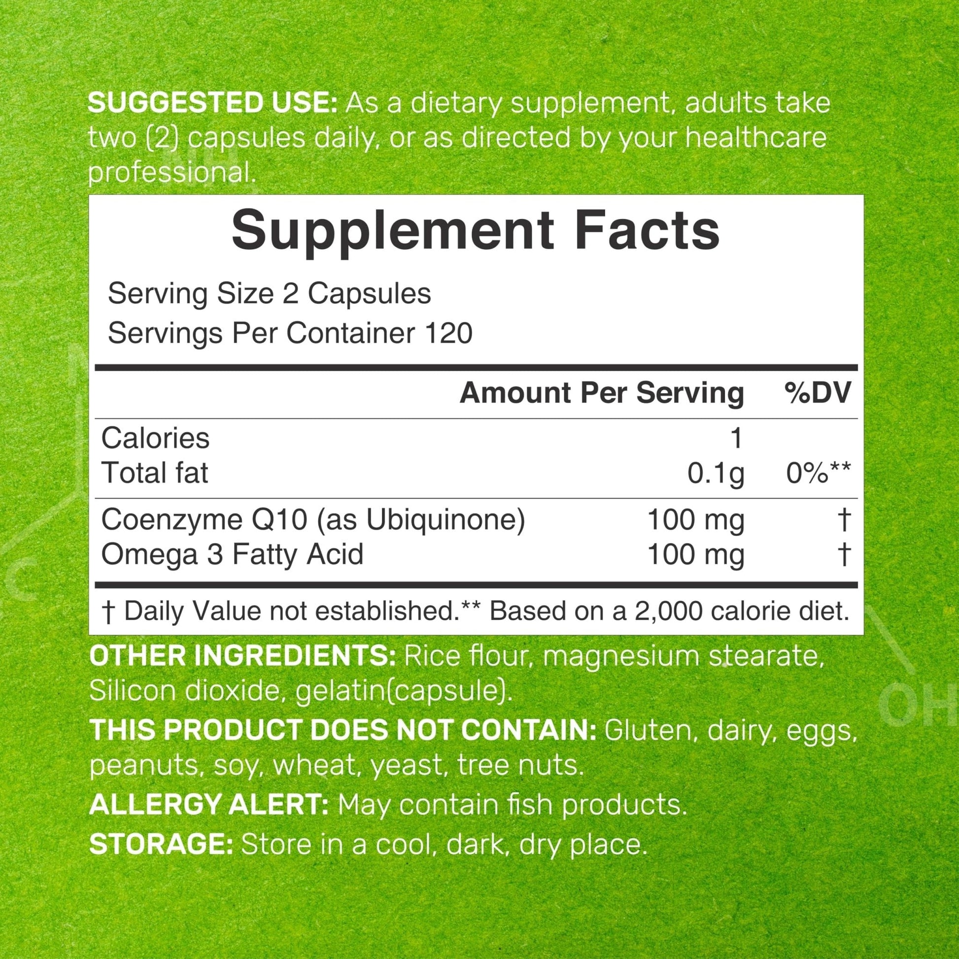 DEAL SUPPLEMENT CoQ10 100mg with Omega 3 100mg, 240 Capsules | Bioavailable Coenzyme Q10 Formula | Non-GMO - Maple Wellness Supplements