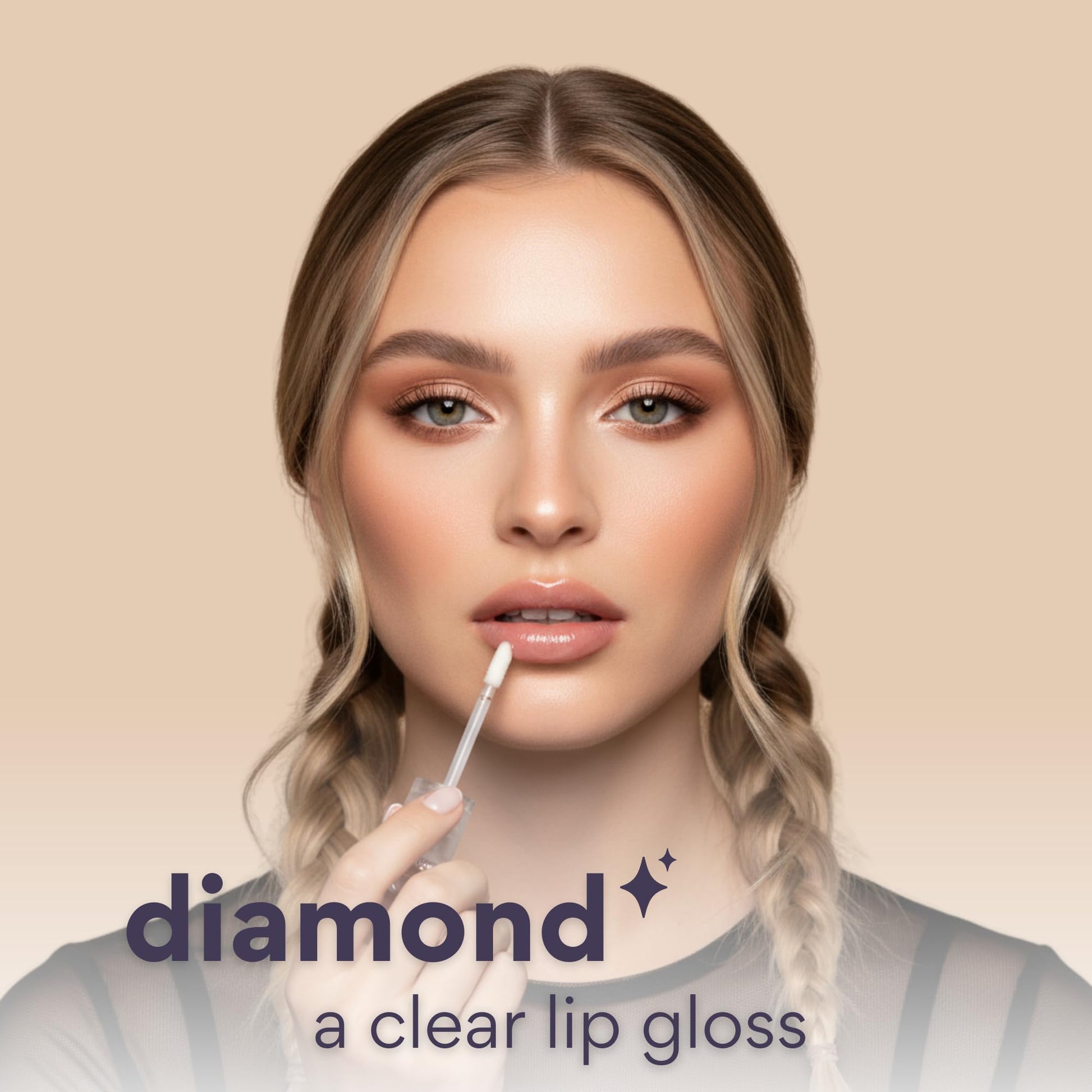dearcloud Jelly Wave Lush Lip Oil – Clear Lip Gloss and Lip Gloss for Women - Korean skincare essential – Lip Oil for Women with Collagen - Diamond (0.13 oz) - Maple Wellness Supplements