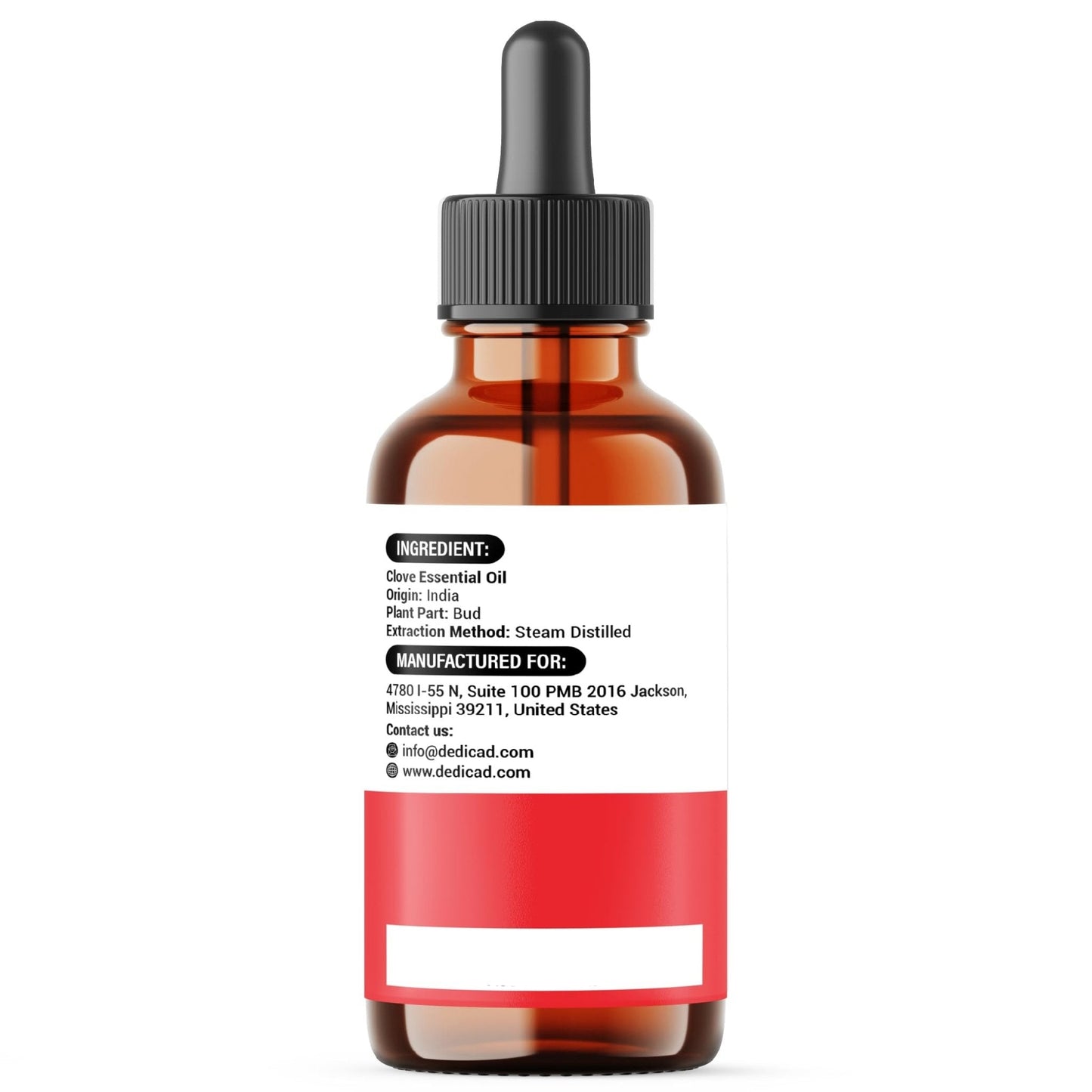 DEDICAD - 1 FL Oz - 30ml - Clove Essential Oil Supplement – for Toothache, Oral Care, Skin & Hair – Clove Oil Organic - Maple Wellness Supplements
