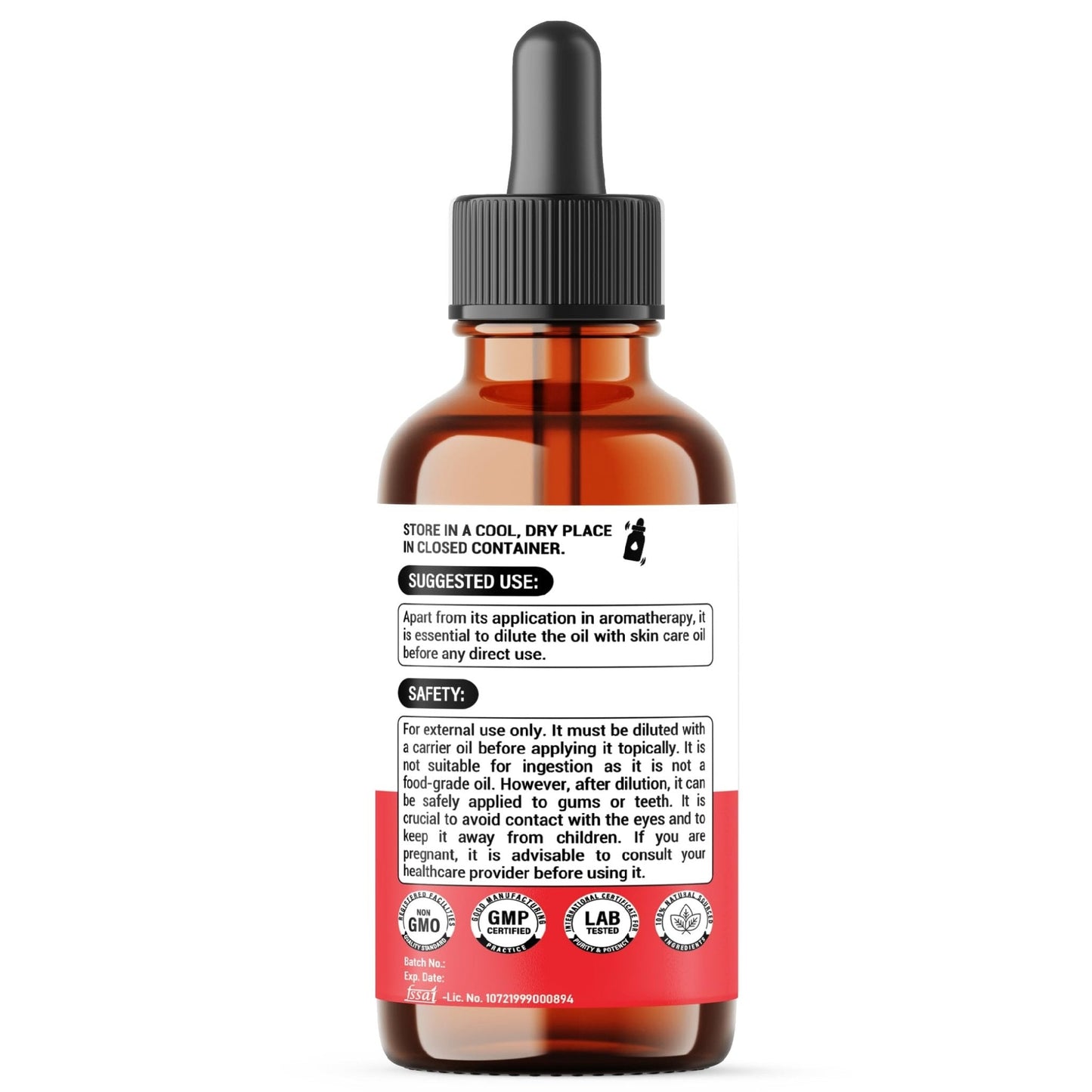 DEDICAD - 1 FL Oz - 30ml - Clove Essential Oil Supplement – for Toothache, Oral Care, Skin & Hair – Clove Oil Organic - Maple Wellness Supplements