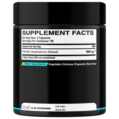 DEDICAD 1000Mg Shilajit Capsules - 180 Counts - Shilajit Supplement for Body Balance, Heart, Brain & Immune Health Support - Contains Natural Fulvic, Humic Acid & 85 Others - Maple Wellness Supplements