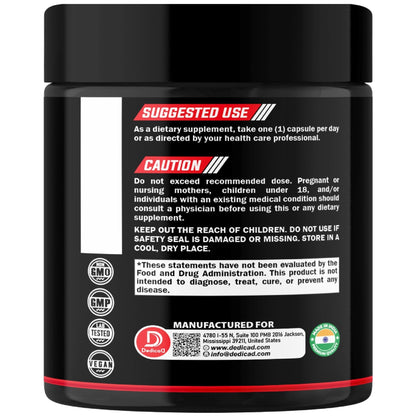 DEDICAD Akkermansia Probiotic for Increases GLP-1 - Contains Inulin, Bacillus Coagulans, Lactobacillus Acidophilus & Chromium - 60 Days Supply - 60 Capsules - Maple Wellness Supplements