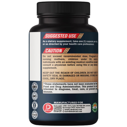 DEDICAD Black Cohosh Supplement - 3 Months for Menopause & Immune Health - Blend of 12 Potent Herb Includes Dong Quai, Chasteberry, Wild Yam, Red Clover, Black Pepper & Others - 90 Vegan Capsules - Maple Wellness Supplements