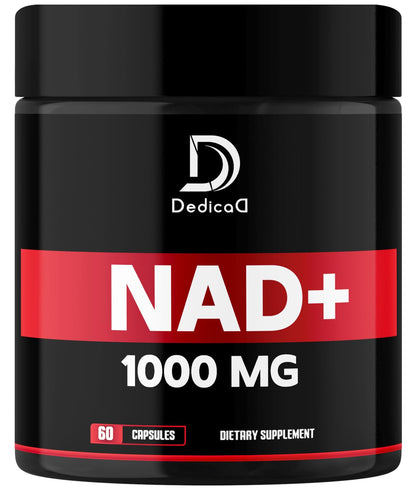 DEDICAD NAD Supplement 1000 mg - Pure NAD Supplement - Energy and DNA Repair, Aging Defense, Brain Function - 60 Capsules - Maple Wellness Supplements