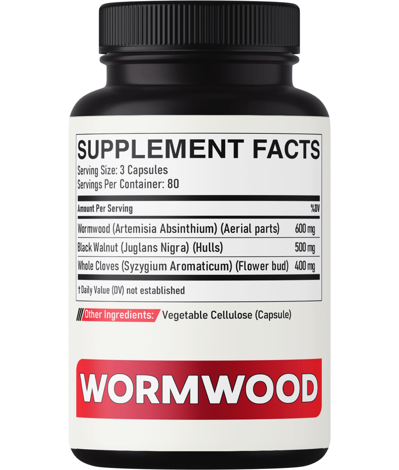 DEDICAD Sweet Wormwood Capsules 1500mg with Black Walnut & Cloves - 240 Vegan Capsules - Artemisia Annua Supplement for Immunity - Maple Wellness Supplements