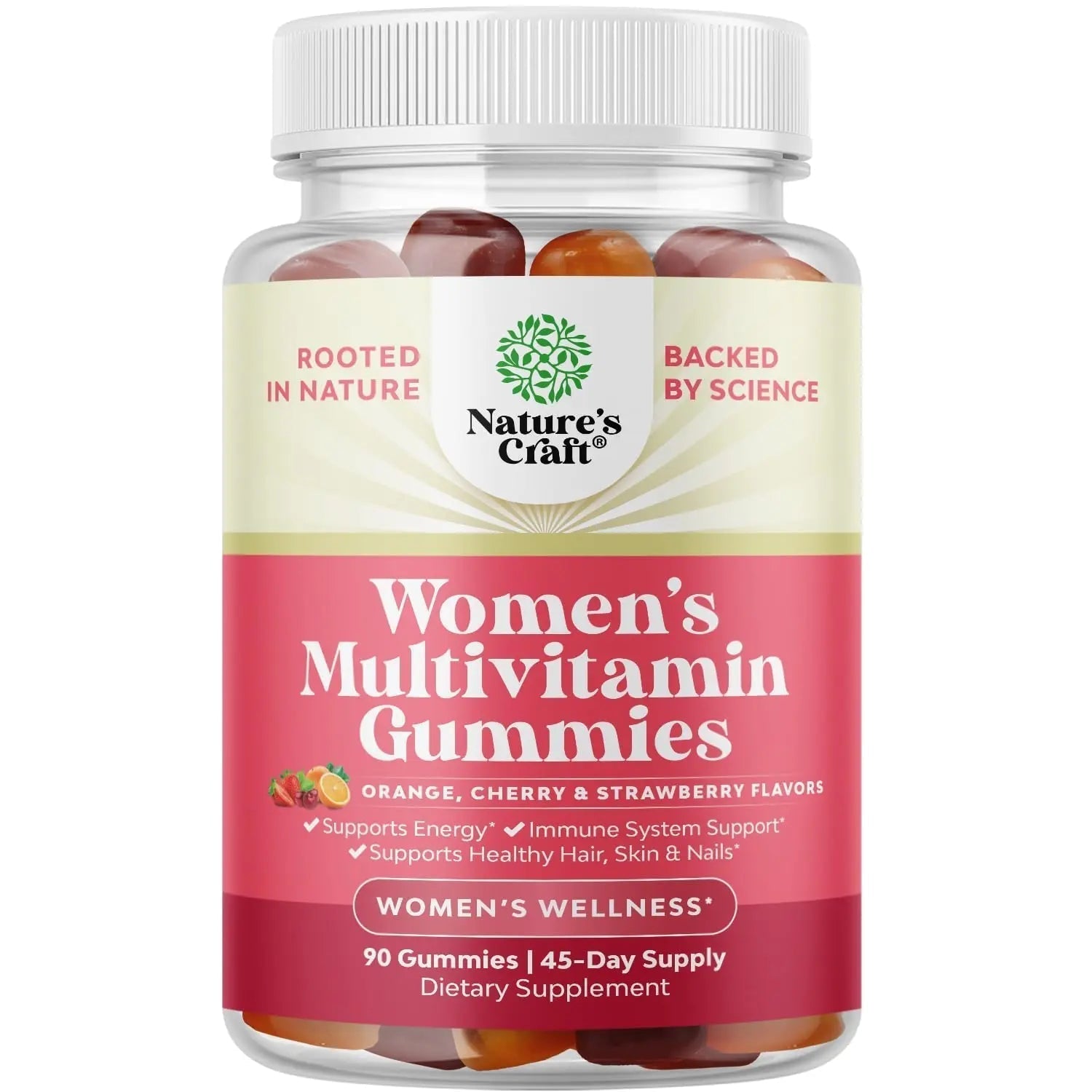 Delicious Daily Multivitamin for Women Gummies - Women's Multivitamin Gummies for Adults Energy and Immunity - Maple Wellness Supplements