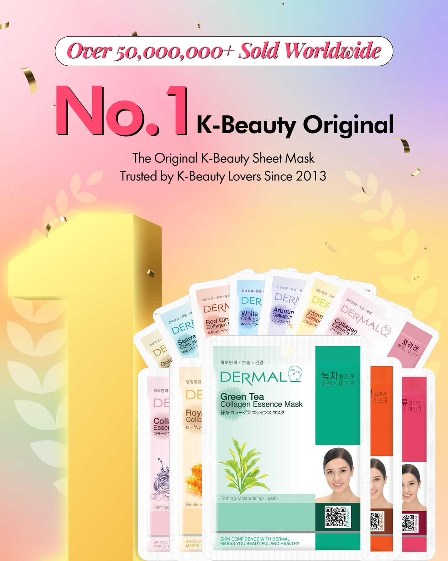 DERMAL 24 Combo Pack Made in Korea Facial Mask – 20+ Years of K-Beauty Experience, - Maple Wellness Supplements