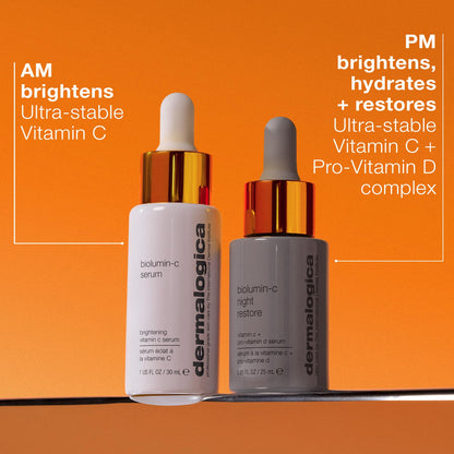 Dermalogica Biolumin-C Serum, Vitamin C Dark Spot Serum for Face with Peptide and AHA - Exfoliates and Reduces Sign of Skin Aging, 1 Fl Oz - Maple Wellness Supplements