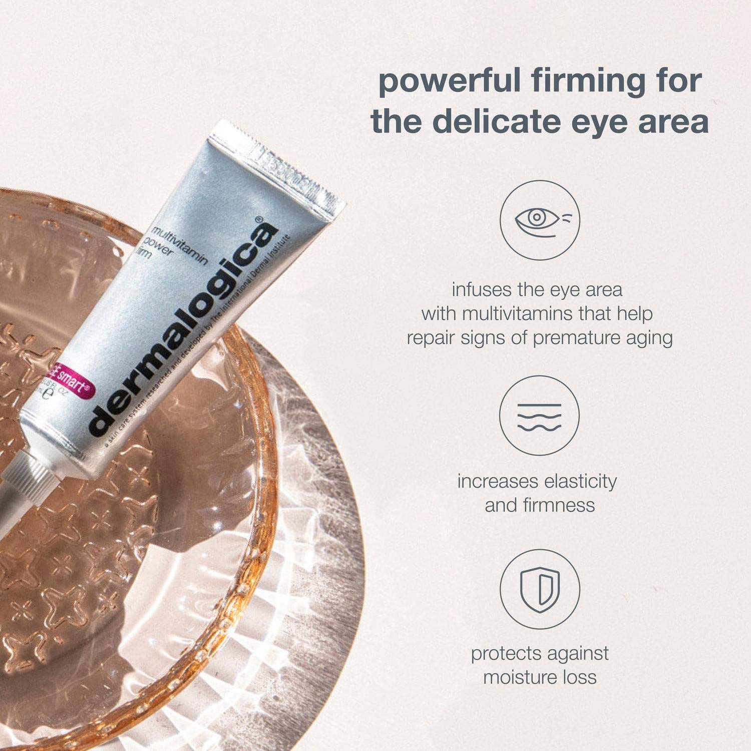 Dermalogica Multivitamin Power Firm Eye Cream with Antioxidant Vitamins, Anti-Aging Wrinkle Firming - Maple Wellness Supplements