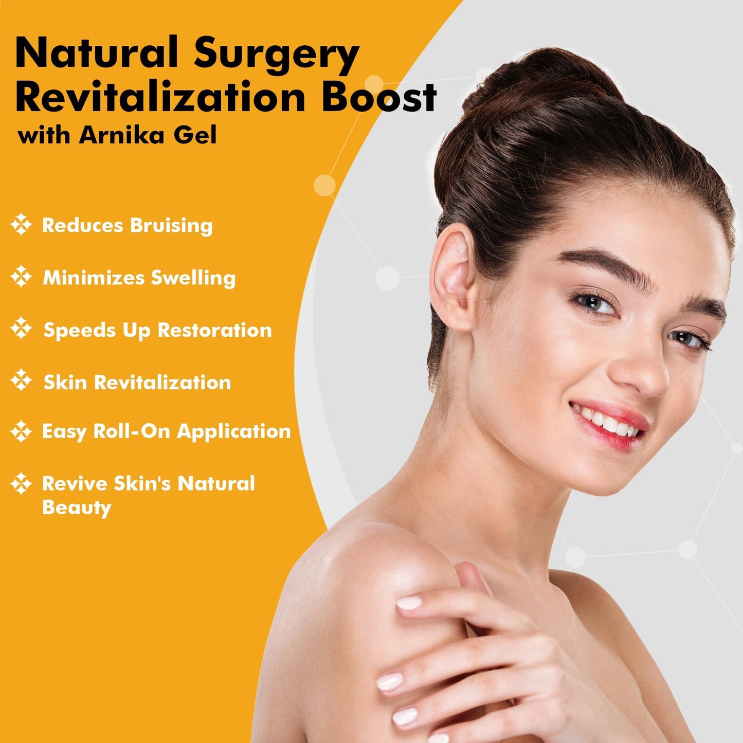 DermAvance Arnika Forte Topical Roll-On, Arnica Gel for Bruising and Swelling After Surgery, Easy-to-Use Arnica Gel Topical for Post-Surgical Care and Sports Injuries, Clear, 10 ml - Maple Wellness Supplements