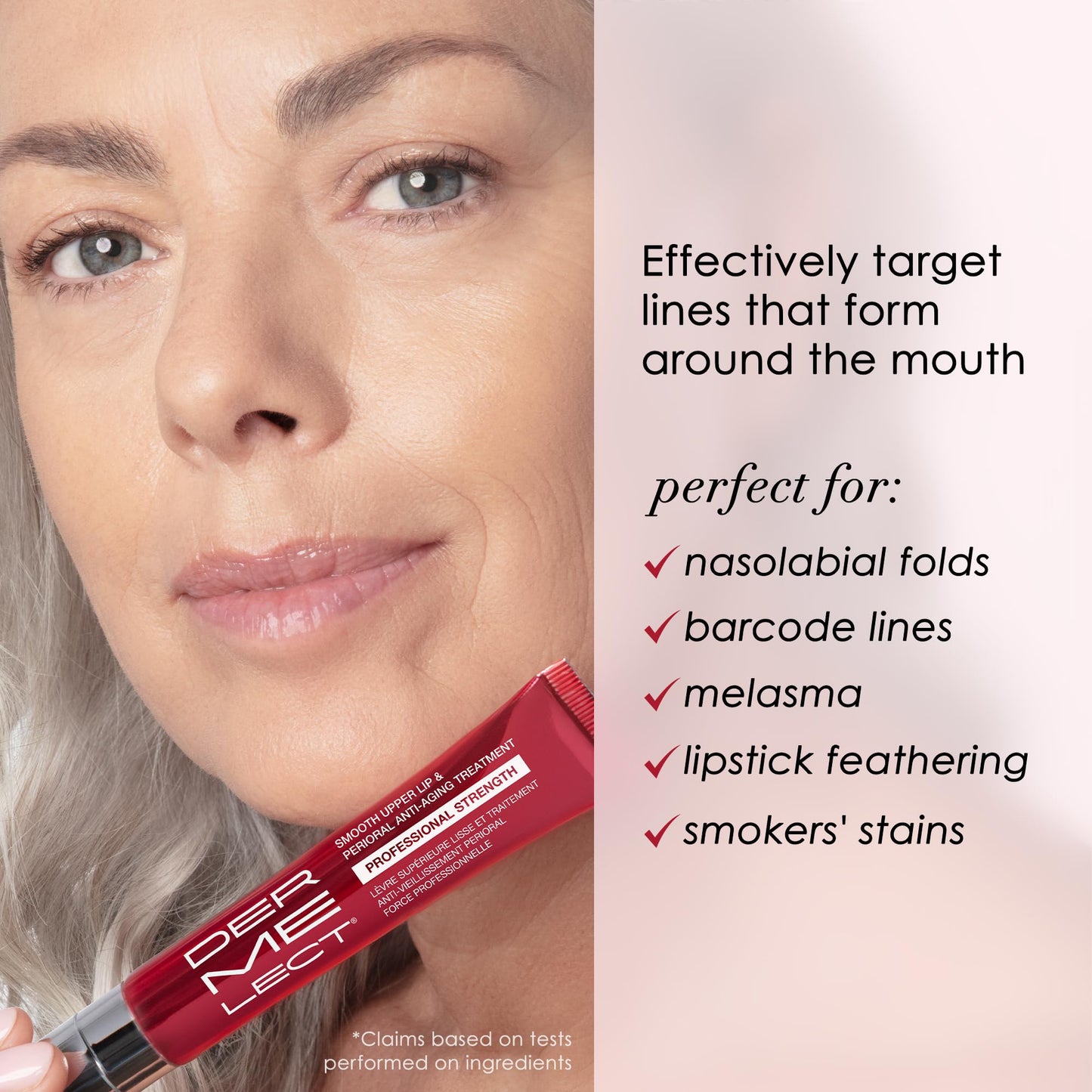 Dermelect Smooth Upper Lip & Perioral Anti-Aging Treatment - Professional Strength 15ml - Maple Wellness Supplements