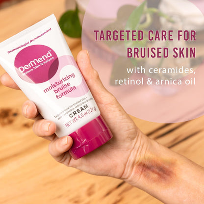 Dermend Arnica Bruise Cream with Vitamin K - Moisturizer for Bruising on Arms, Legs & Hands - 4.5 Oz - Maple Wellness Supplements