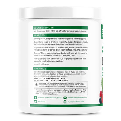 DetoxOne Daily Gut Health Powder* | Supports Normal/Healthy Digestive Function*| Promotes Detoxification*| Boost Energy & Improves Nutrient Absorption* - Maple Wellness Supplements