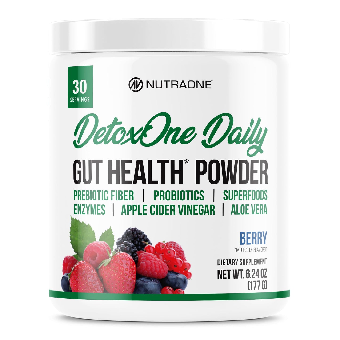 DetoxOne Daily Gut Health Powder* | Supports Normal/Healthy Digestive Function*| Promotes Detoxification*| Boost Energy & Improves Nutrient Absorption* - Maple Wellness Supplements