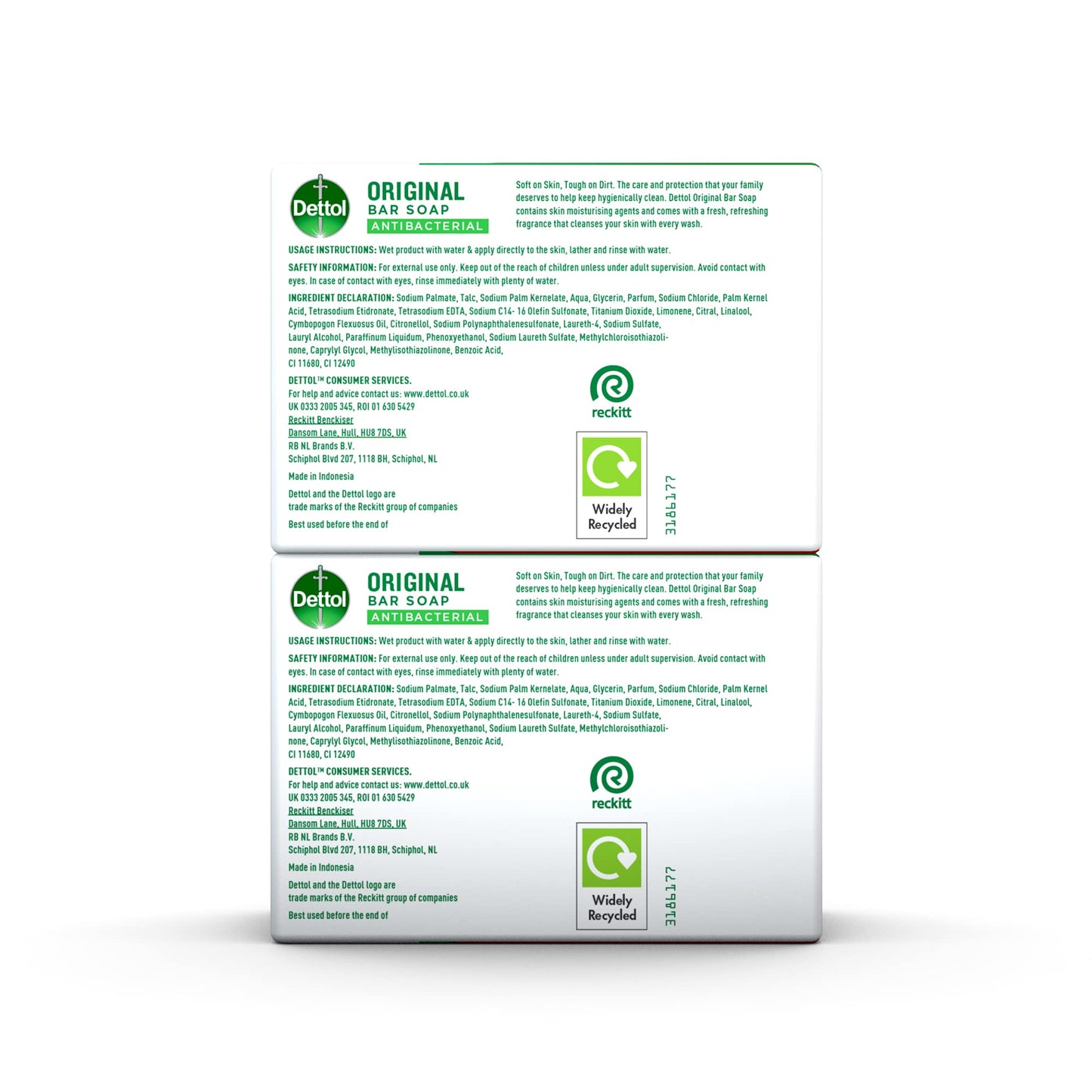 Dettol Anti Bacterial Original Soap 100g Twin Pack Dermatologically Tested - Maple Wellness Supplements