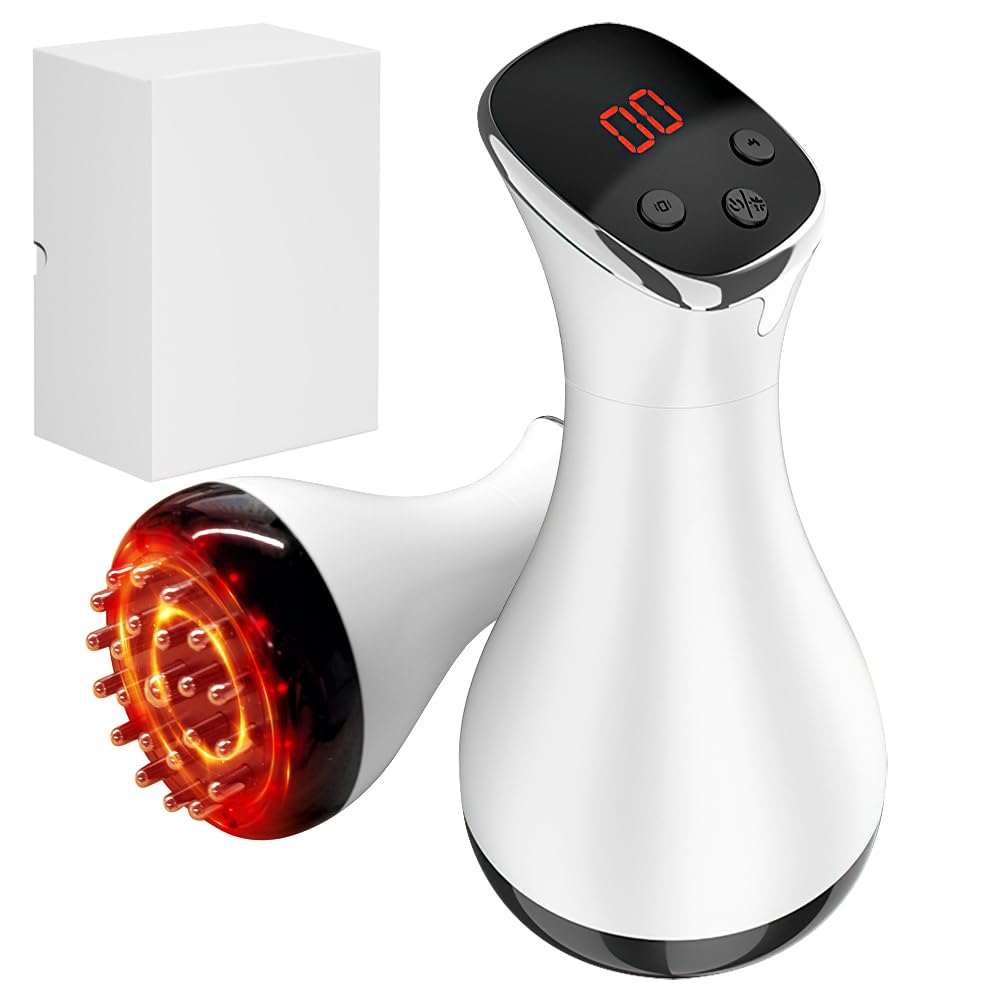 Dexmary Lymphatic Drainage Massager, Anti Cellulite Massage Tool with Microcurrent & Vibration, Rechargeable Body Sculpting Machine for Legs, Arms, Stomach and Thighs - Maple Wellness Supplements