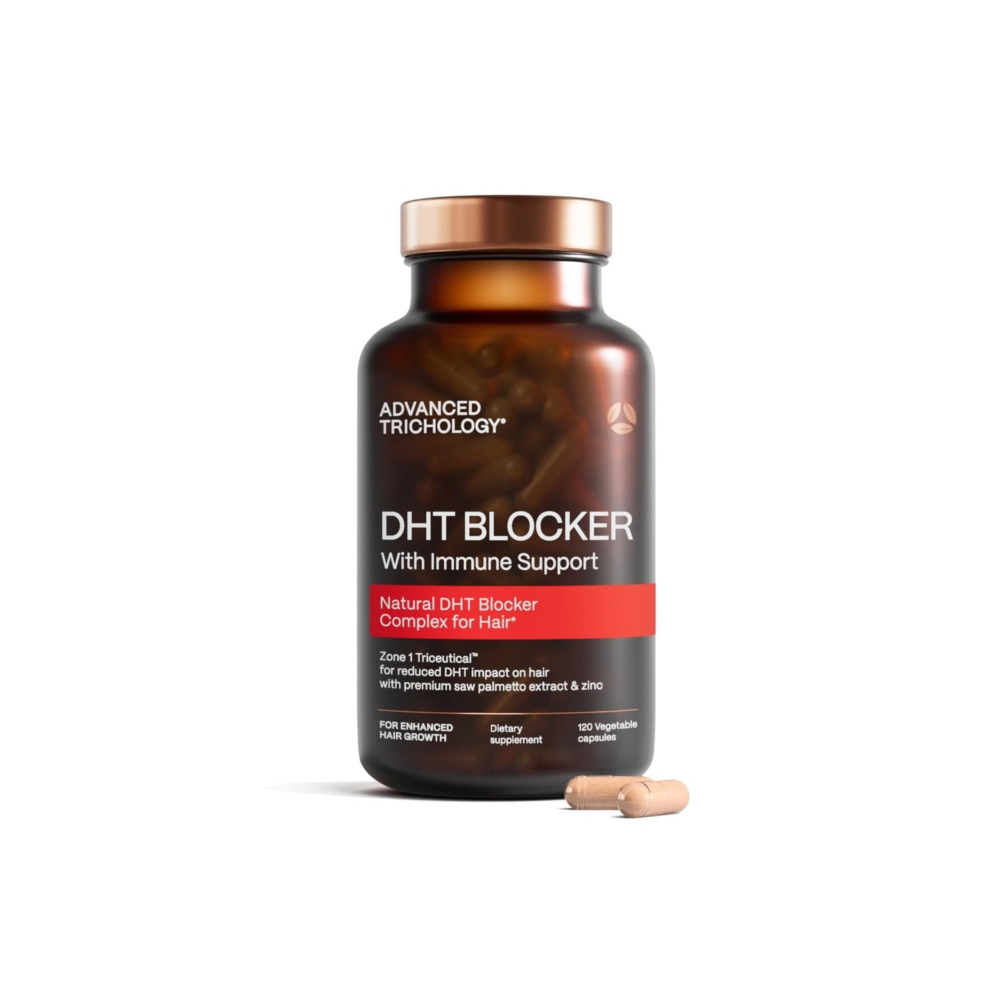 DHT Blocker - Hair Growth Supplement for Genetic Thinning for Men and Women | Approved* by American Hair Loss Association | Guaranteed, Backed by 20 Years - Maple Wellness Supplements