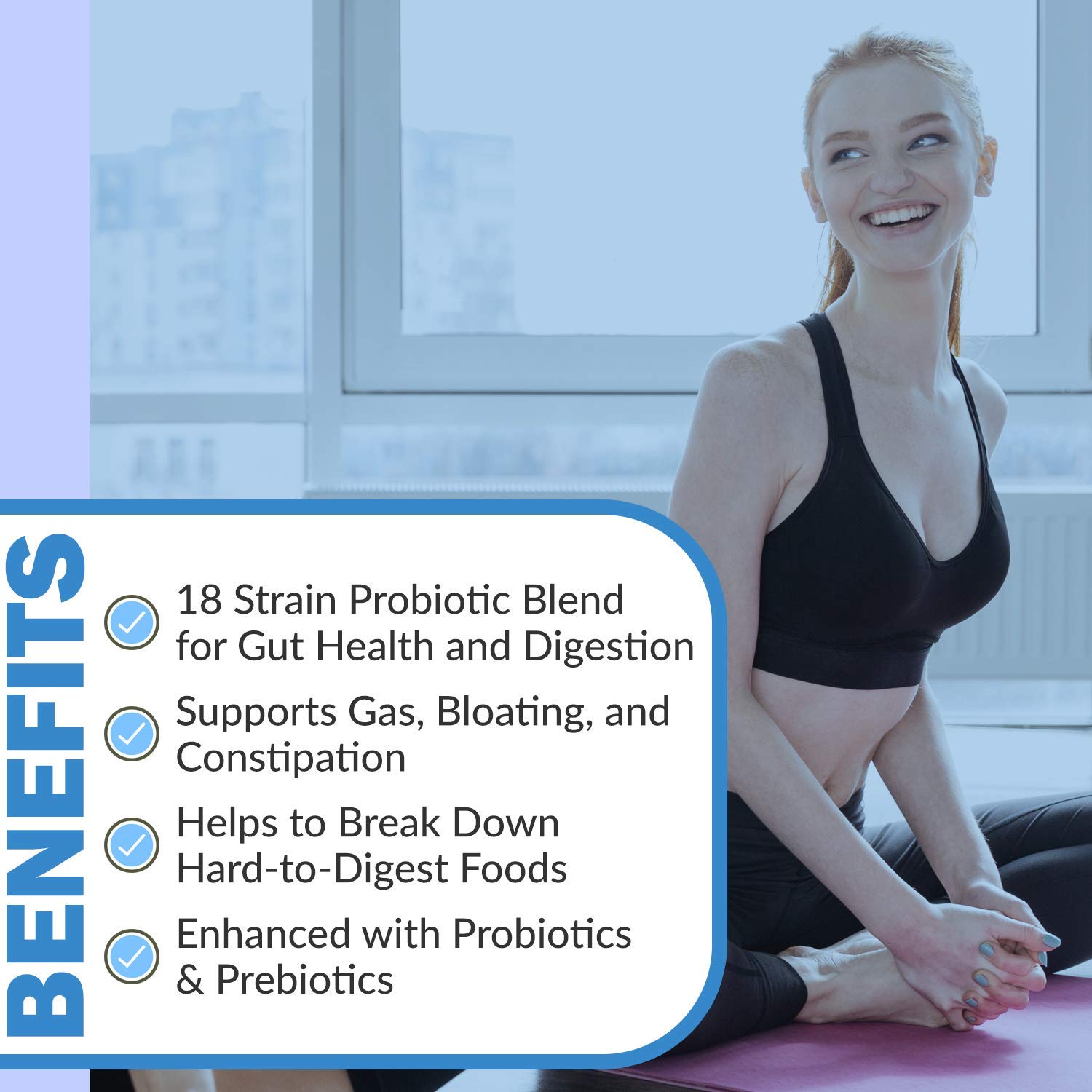 Digest Complete 2-in-1 Probiotic Digestive Enzymes, 60 Capsules - Maple Wellness Supplements