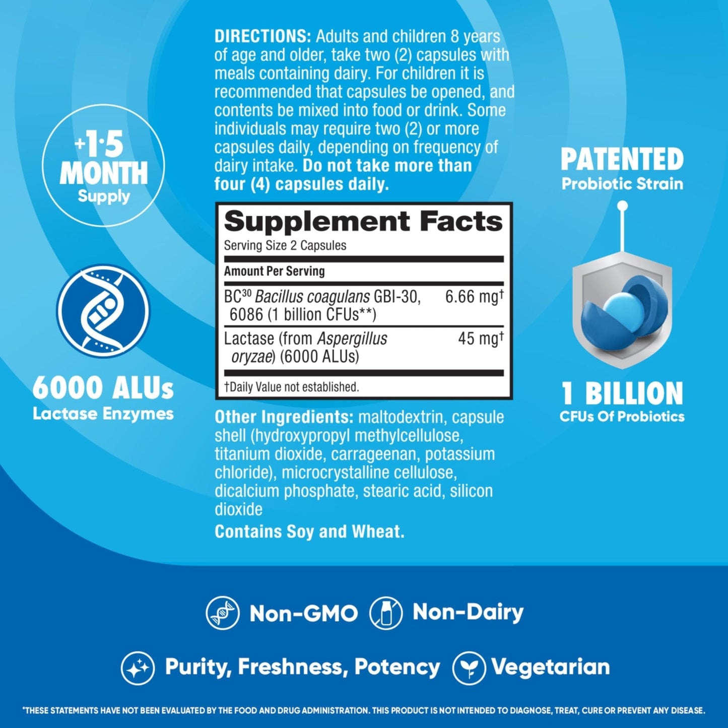 Digestive Advantage Lactose Defense Capsules (96 Count In A Box), Helps Breaks Down Lactose and Defend Against Digestive Upset - Maple Wellness Supplements