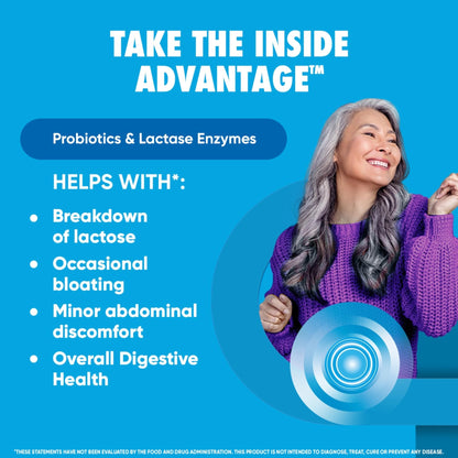 Digestive Advantage Lactose Defense Capsules (96 Count In A Box), Helps Breaks Down Lactose and Defend Against Digestive Upset - Maple Wellness Supplements