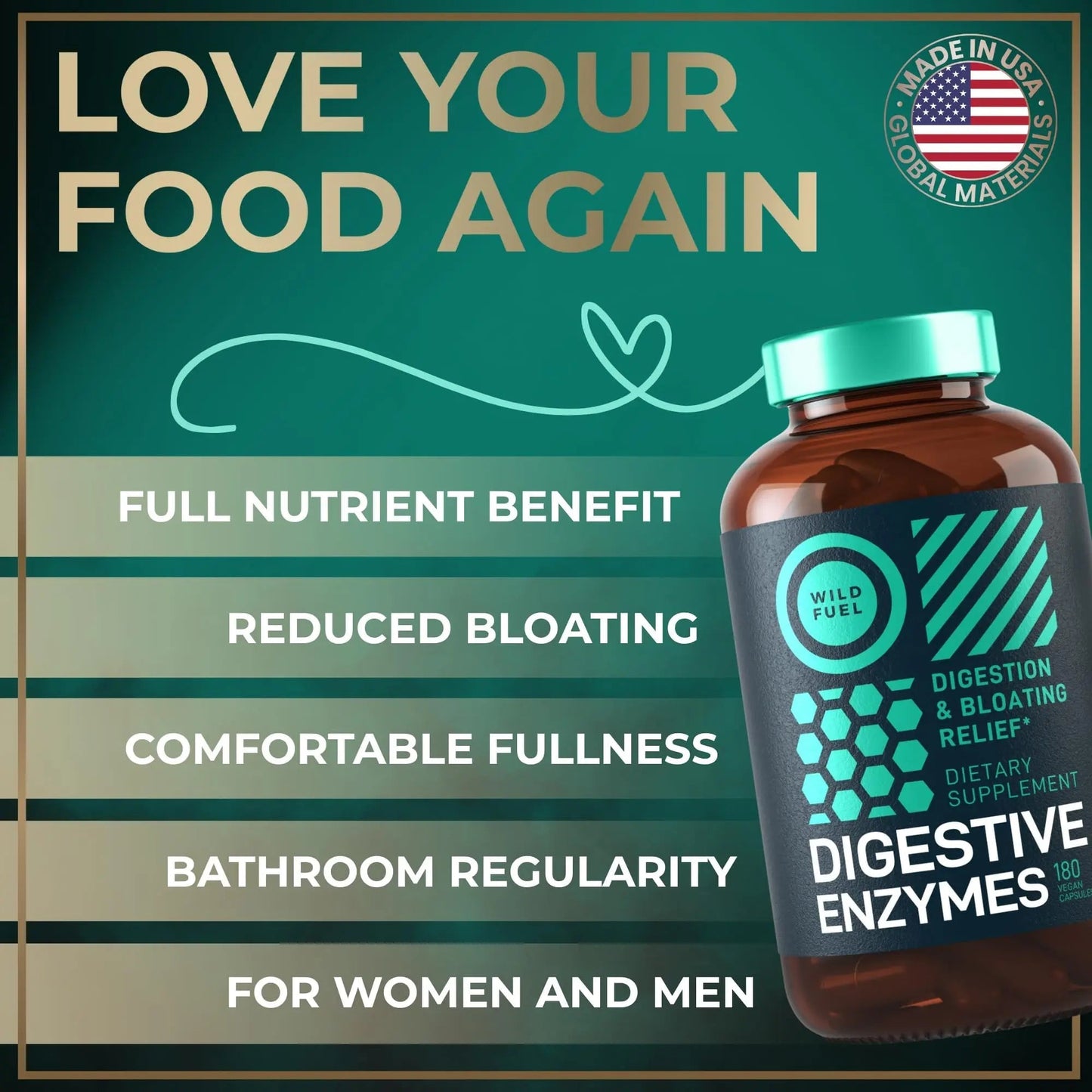 Digestive Enzymes for Women and Men with Probiotics and Prebiotics - Vegan Digestive Enzyme Blend - Bloating Support, Gut Health & Digestion Supplement with Artichoke Ginger Turmeric - 180 Capsules - Maple Wellness Supplements