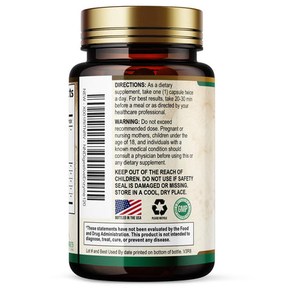 Digestive Enzymes - Super Digestive Multi Enzyme Complex for Bloating & Gut Health Support with Bromelain, Papain, Probiotics & Prebiotics - Digestion Health - Maple Wellness Supplements
