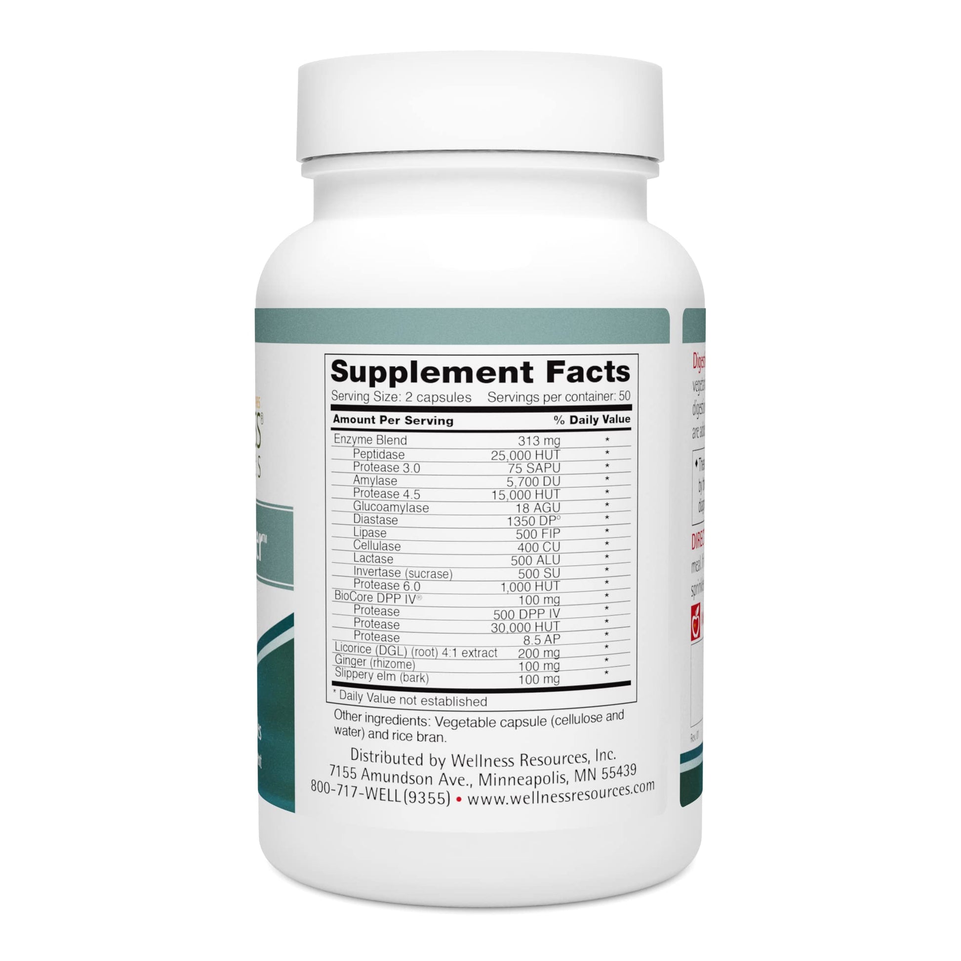 Digestive Helper with BioCore DPP IV, Multi Digestive Enzyme Supplement for Gluten Digestion and Breakdown of Fats, Casein, Proteins (100 Capsules, Vegetarian) - Maple Wellness Supplements