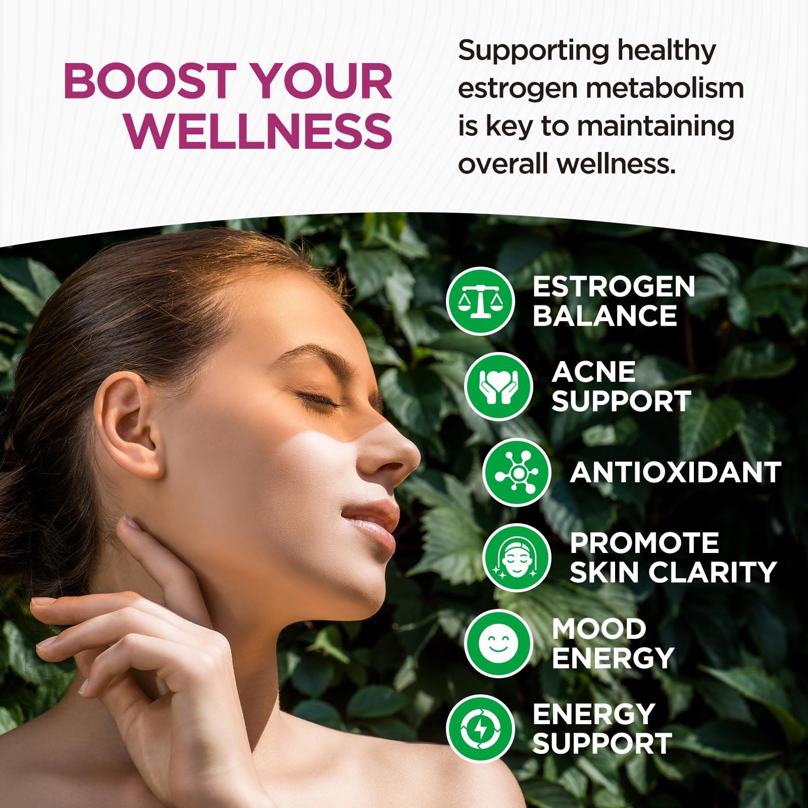 DIM Liquid Drops Supplement Women – Hormone Harmony for Women & Acne Supplements with Multivitamins, Inositol, Sulforaphane - Hormone Balance, Clear Skin & Mood Support, Mixed Berry Flavor 2 Fl Oz - Maple Wellness Supplements
