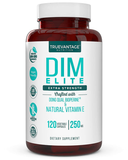 DIM Supplement 250mg (Diindolylmethane)-Plus Dong Quai, Natural Vitamin E & BioPerine - Supports Menopause Relief & Hormonal Acne -Hormone Balance Support for Women and Men-Veggie Caps - Maple Wellness Supplements