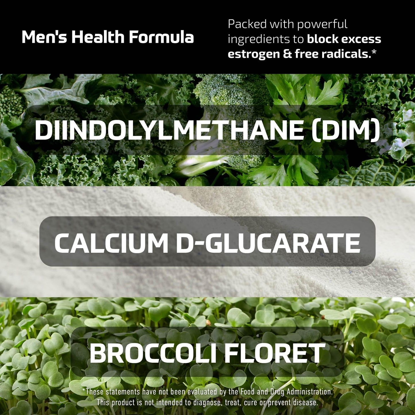 DIM Supplement for Men 300mg | Estrogen Blocker & Aromatase Inhibitor | Extra Strength Men’s Hormone Balance & Fitness Booster with Diindolylmethane Plus CDG - Maple Wellness Supplements