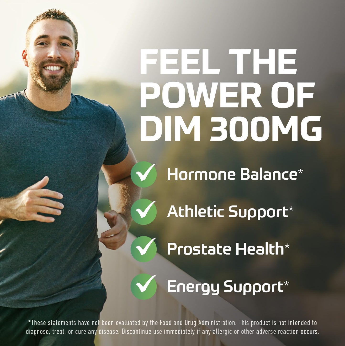 DIM Supplement for Men 300mg | Estrogen Blocker & Aromatase Inhibitor | Extra Strength Men’s Hormone Balance & Fitness Booster with Diindolylmethane Plus CDG - Maple Wellness Supplements