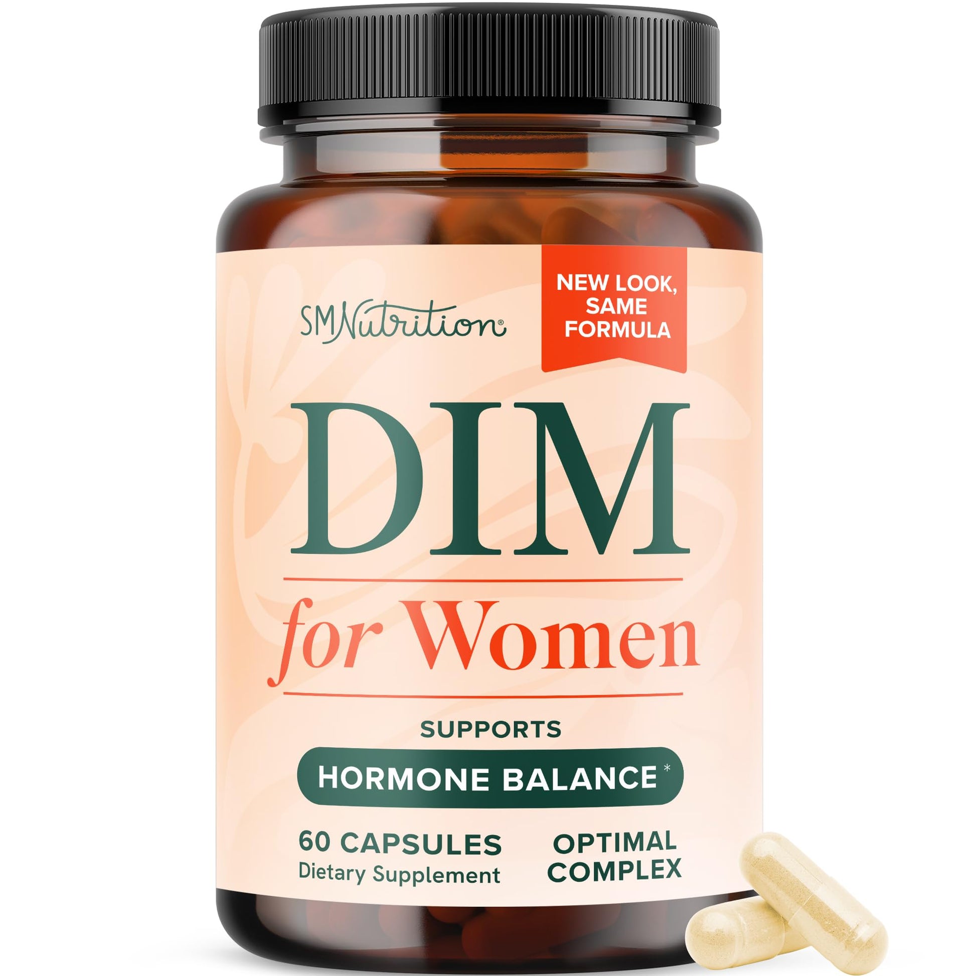 DIM Supplement for Women 250 mg | Estrogen & Hormone Balance | Menopause, Hot Flashes & Night Sweats Support | DIM Complex Estrogen Supplement for Women | with BioPerine | Gluten-Free | 60 Ct - Maple Wellness Supplements