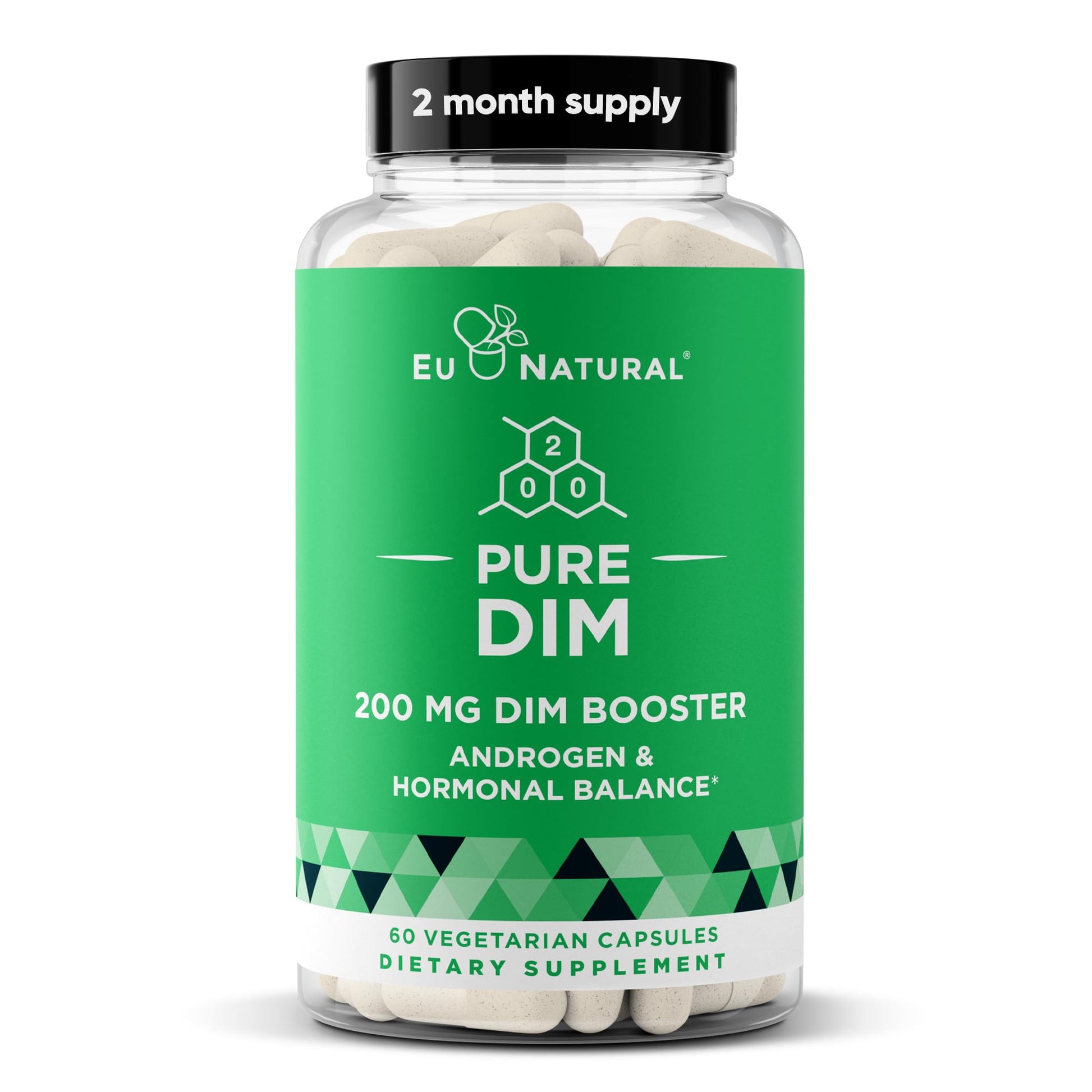 DIM Supplement Pure 200 Mg for Women or Men – Estrogen Hormone Balance Supplement for Energy, Fatigue, Stress, Menopause, Hot Flashes – Enhanced Bioavailability BioPerine – 60 Vegan Soft Capsules - Maple Wellness Supplements