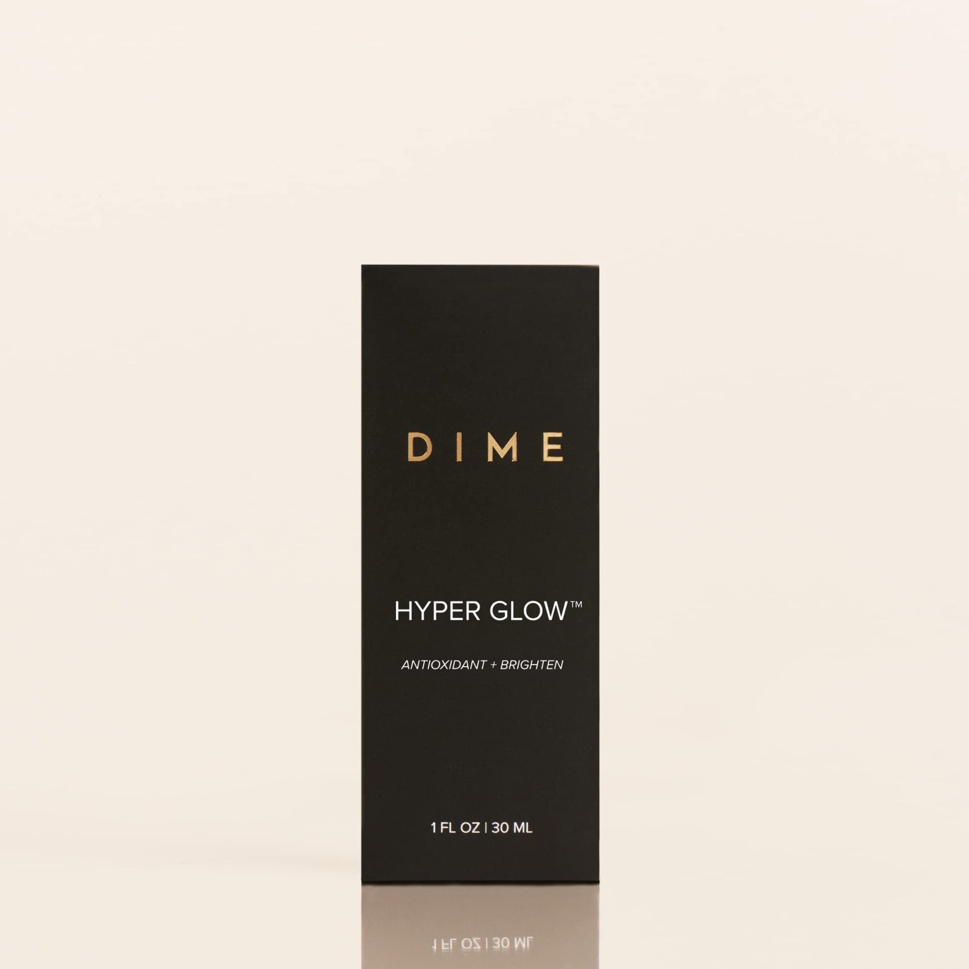 DIME Beauty Hyper Glow Treatment Vitamin C Serum Dark Spot Remover for Face Brightening Hydrating Antioxidant Vitamin C Serum for Face with Ferulic Acid Resveratrol Hyaluronic Acid Aloe 1 oz / 30 ml - Maple Wellness Supplements