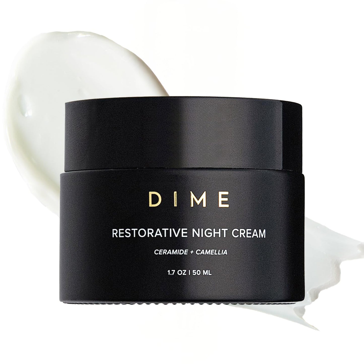 DIME Beauty Restorative Night Cream, Facial Moisturizer with Ceramides and Sea Buckthorn, 1.7 oz / 50 ml in Pump - Maple Wellness Supplements