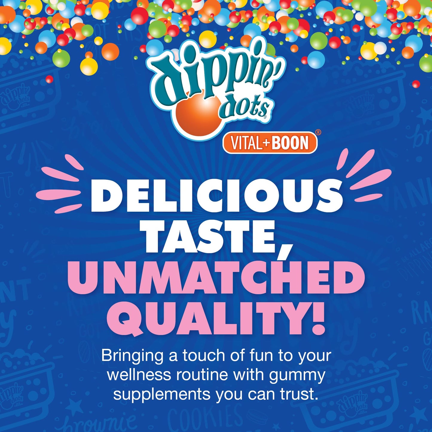 Dippin Dots - Melatonin Gummies for Kids & Adults (60 Days Supply) Strawberry Sunset Creme Flavor | 2.5mg Per Kids Melatonin Supplement for Faster, - Maple Wellness Supplements