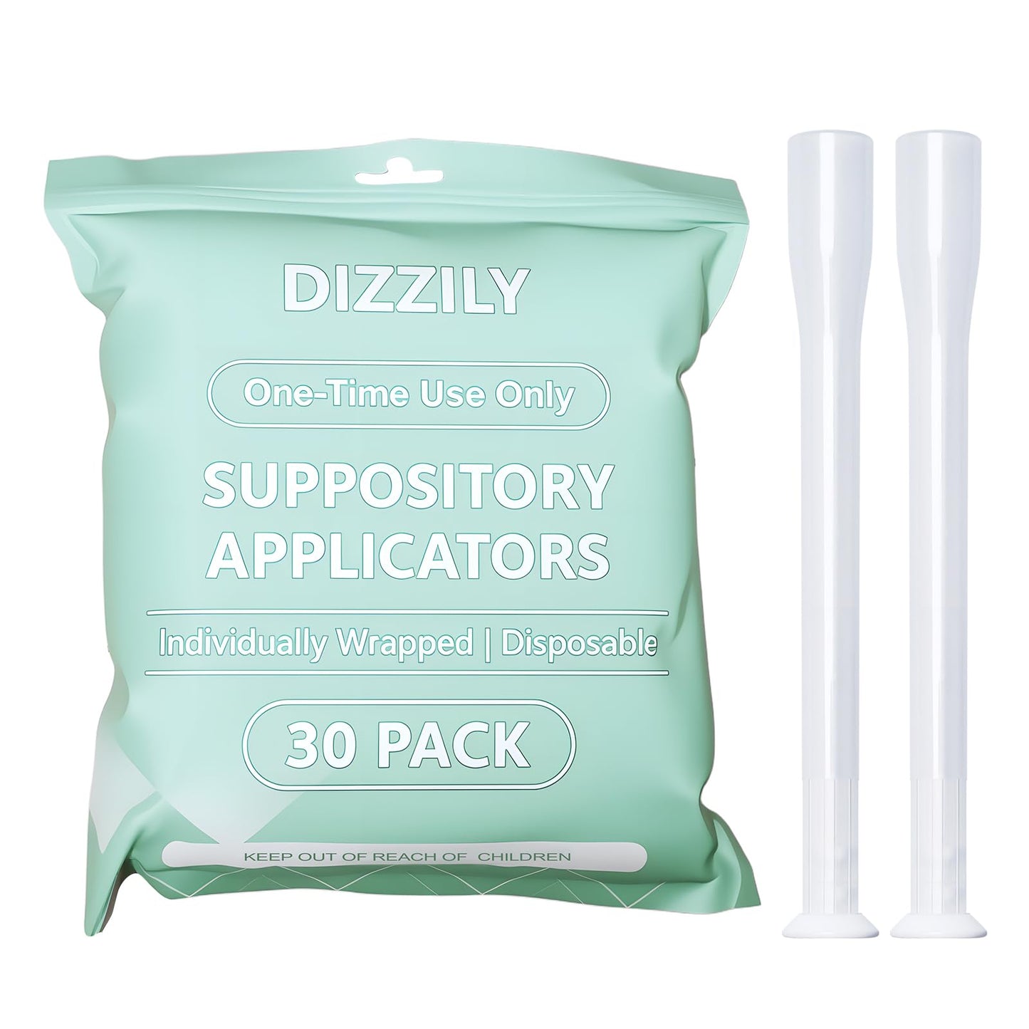 Dizzily 30 Pack Disposable Vaginal Suppository Applicators for Women, Individually Wrapped, Hygienic - Fits Most Boric Acid Suppositories, Pills, Tablet, Cap-sules and Feminine Care Applicator - Maple Wellness Supplements