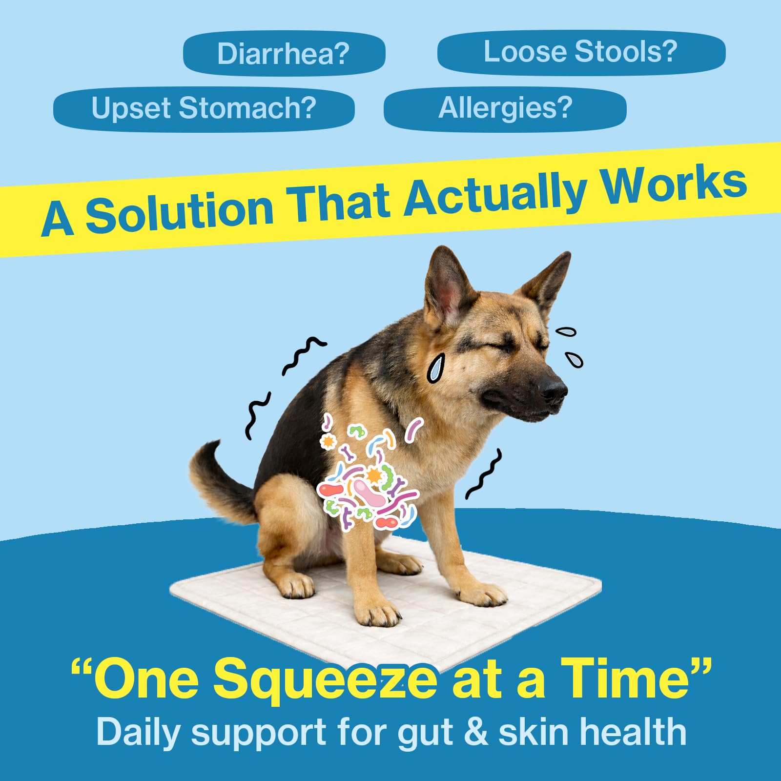 Doctor By Squeeze Probiotics for Dogs Gut Health Immunity Skin&Allergy Care Diarrhea Relief Digestive Stomach Support with L. crispatus KT-11 Lickable Paste Formula Individually Packaged, Chicken - Maple Wellness Supplements