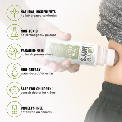 DOCTOR HOY'S Natural Pain Relief Gel and Arnica Boost Recovery Cream, Clean, Safe, Effective Natural Pain Relief and Anti-Inflammatory, 3 oz Combo Pk - Maple Wellness Supplements