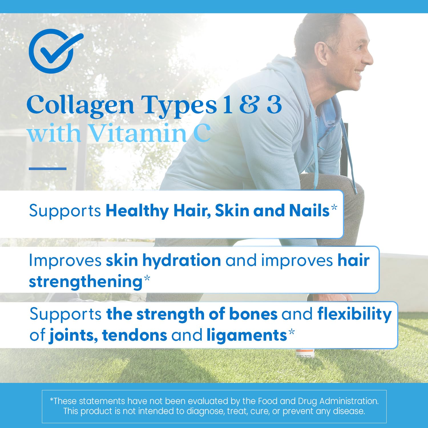 Doctor's Best Collagen Types 1 & 3 with Vitamin C, Non-GMO, Gluten Free, Soy Free, Supports Hair, Skin, Nails, Tendons & Bones, 500 mg, 240 Caps (DRB-00263) - Maple Wellness Supplements