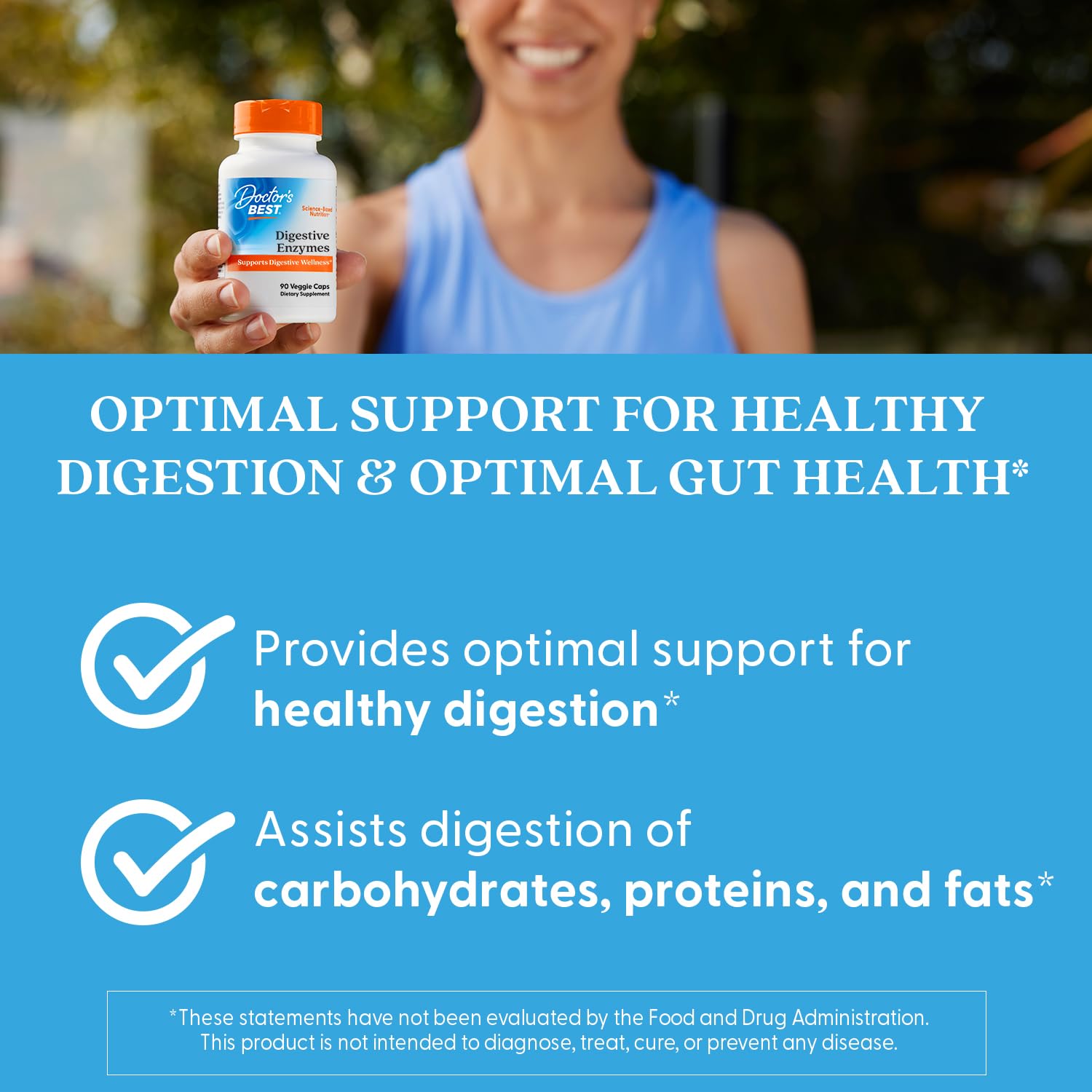 Doctor's Best Digestive Enzymes Supplement for Women & Men - Supports Gut Health, Digestion, & Overall Wellness, Formulated with Amylase, Super Enzyme Blend - Maple Wellness Supplements