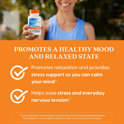 Doctor's Best L-Theanine Contains Suntheanine, Helps Reduce Stress & Sleep, Non-GMO, Gluten Free, Vegan, 150 mg (DRB-00197), 90 Count - Maple Wellness Supplements