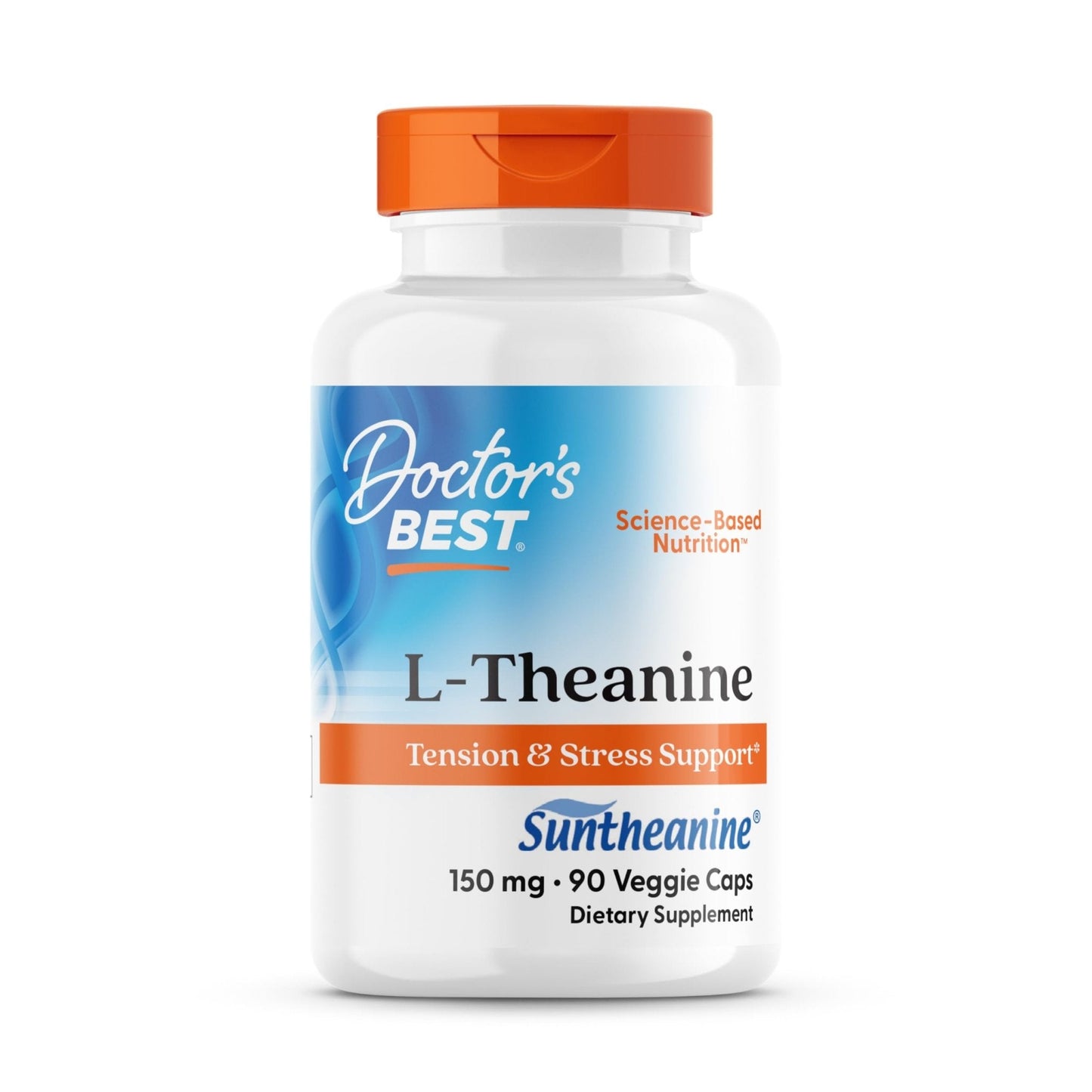 Doctor's Best L-Theanine Contains Suntheanine, Helps Reduce Stress & Sleep, Non-GMO, Gluten Free, Vegan, 150 mg (DRB-00197), 90 Count - Maple Wellness Supplements