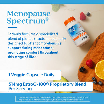 Doctors Best Menopause Spectrum, Broad Spectrum Menopausal Support, Non-GMO, Gluten Free, Soy Free, Vegan 30 Veggie Caps - Maple Wellness Supplements